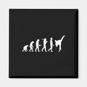 Funny Karate Evolution Geschenk für Kampfkünstler Magnet