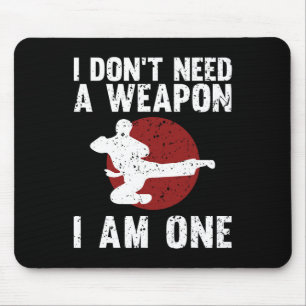 Funny Karate for Men Taekwondo Kampfkunst Mousepad