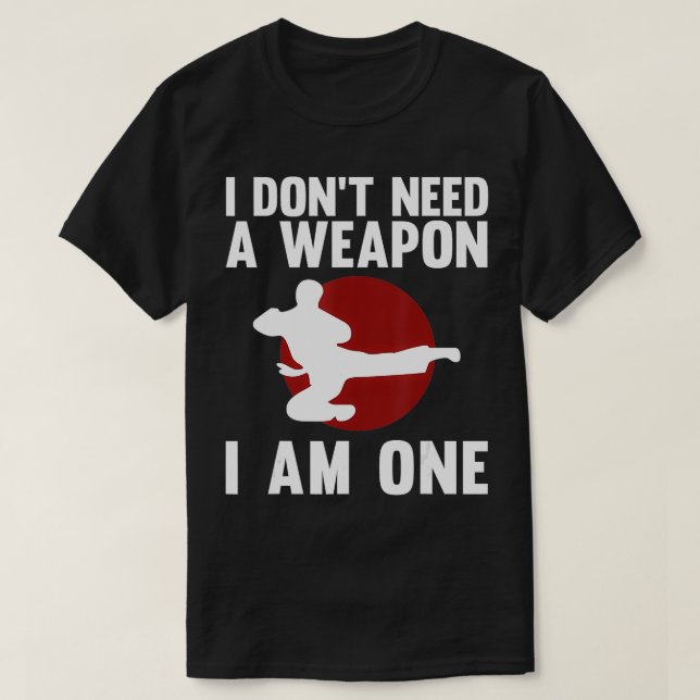 Funny Karate for Men Taekwondo Kampfkunst T-Shirt (Design vorne)