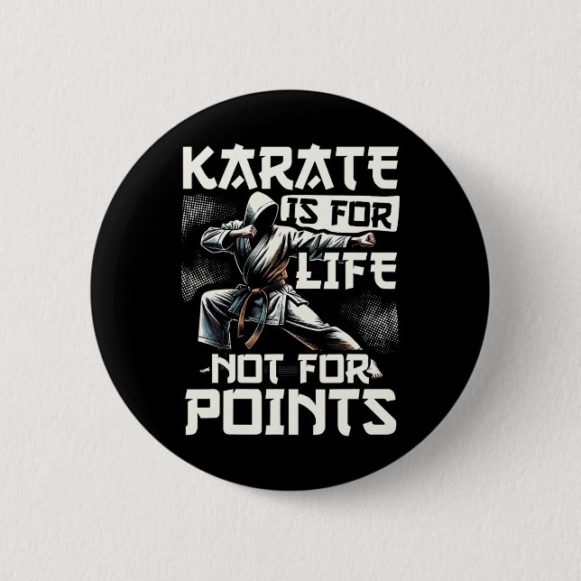 Funny Karate für Männer Judo - Karate ist für Lebe Button (Vorderseite)