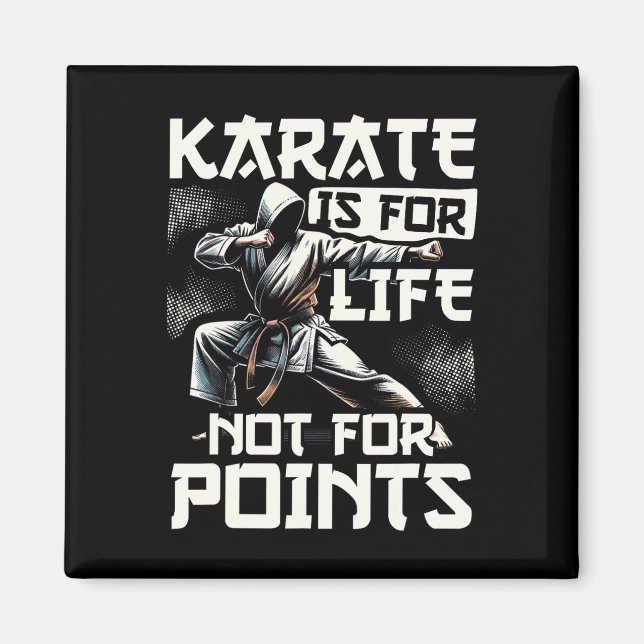 Funny Karate für Männer Judo - Karate ist für Lebe Magnet (Vorne)