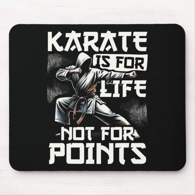 Funny Karate für Männer Judo - Karate ist für Lebe Mousepad (Vorne)