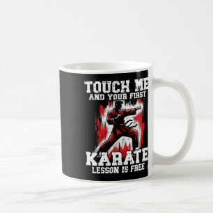 Funny Karate für Men Judo Touch Me First Karate Le Kaffeetasse