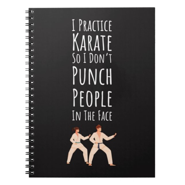 Funny Karate Gifts Martial Arts Fighter Humor  Notizblock (Vorderseite)