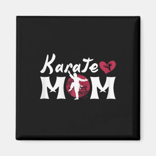 Funny Karate Lover Mama Grafik für Frauen und Mädc Magnet