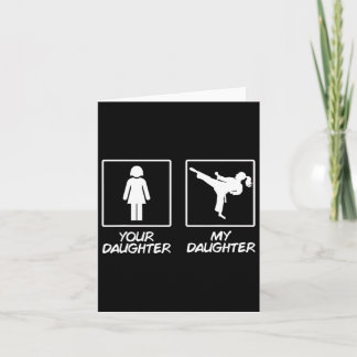 Funny Karate Mama Martial Arts Daughter Black Belt Karte
