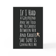 Funny Karate Men Cards Martial Arts For Him Boys