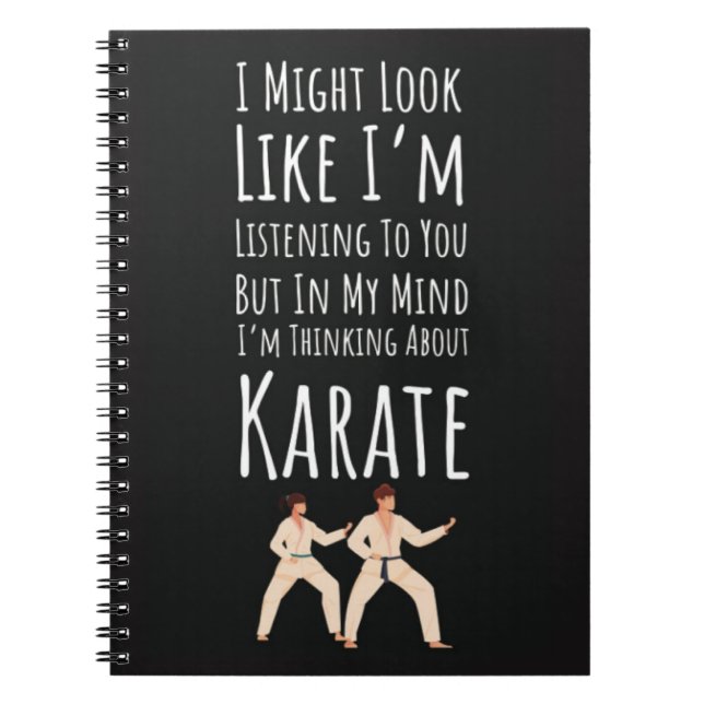 Funny Karate Player Gifts Sport Fighter Matial Art Notizblock (Vorderseite)