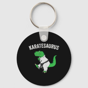 Funny Karate T Rex Dinosaur Niedlich Dino Martial  Schlüsselanhänger