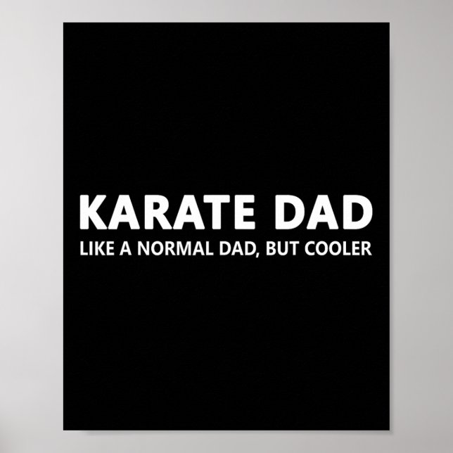 Funny Karate Vater Karate Vater Poster (Vorne)