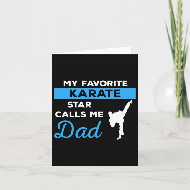 Funny Karate Vater Martial Arts Fighting Shirt Ges Karte (Vorderseite)