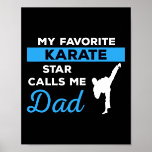 Funny Karate Vater Martial Arts Fighting Shirt Ges Poster