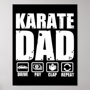 Funny Karate Vater Martial Arts Vater Spaß Väter Poster