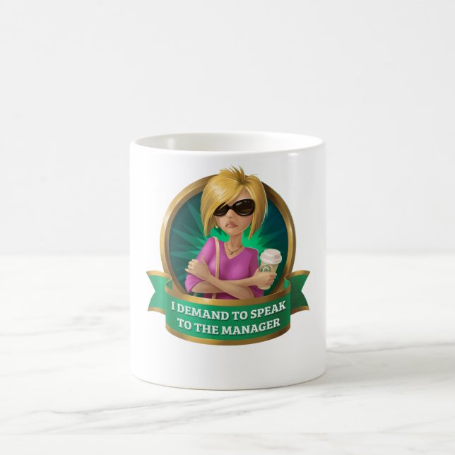 Funny Karen Zitat Kaffeetasse (Mittel)