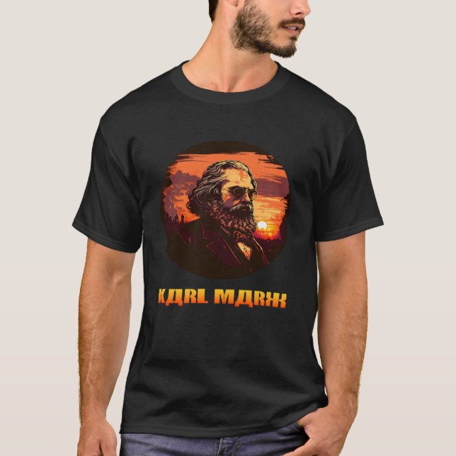 Funny Karl Marx, Socialist, Communist T-Shirt (Vorderseite)