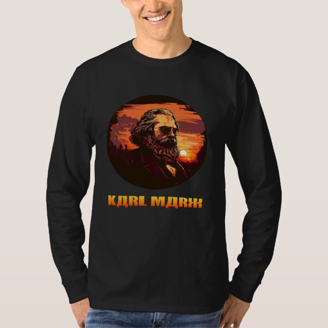 Funny Karl Marx, Socialist, Communist T-Shirt (Vorderseite)