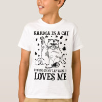 Funny Karma ist eine Katze, die in meinem Schoß ra