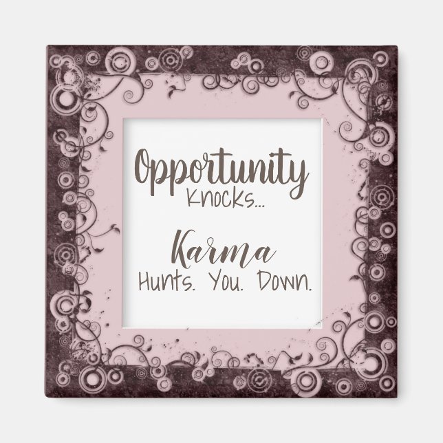 Funny Karma jagt euch den Zauber Magnet (Vorne)