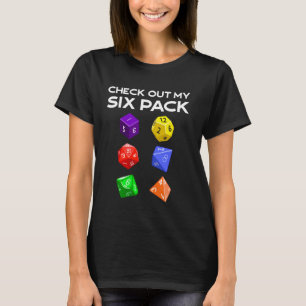 Funny Karo aus meinem Sixpack Würfel für Drachen D T-Shirt