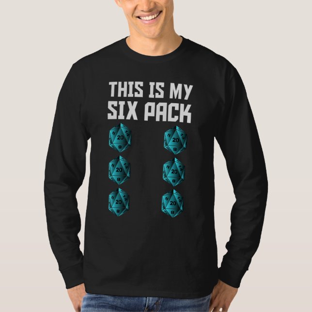 Funny Karo aus meinem Sixpack Würfel für Drachen R T-Shirt (Vorderseite)