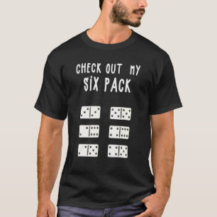 Funny Karo out mein Six Pack Funny für Dominoes Lo T-Shirt