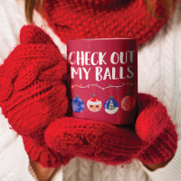 Funny Karo Out My Balls Weihnachtsschmuck