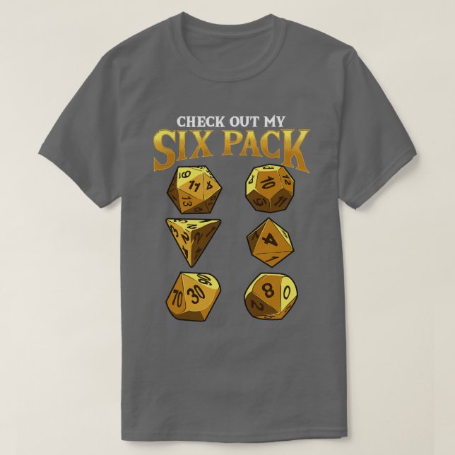 Funny Karo Out My Six Pack Dice Puff 1 T-Shirt (Design vorne)
