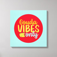 Funny Käse Gouda Vibes Nur Retro Farbkunst