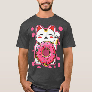 Funny Kawaii Cat Donut Japanisch Anime Girls  T-Shirt