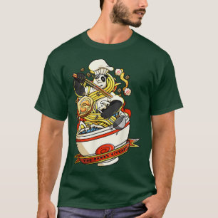 Funny Kawaii Ramen Noodles Panda Koch Kostüm Japa T-Shirt
