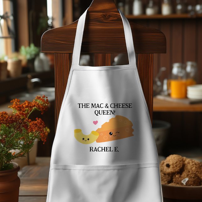 Funny Kawaii Style Mac und Cheese Master Schürze (Do you know someone that makes the best Mac & Cheese? This is the ideal gift for them. )