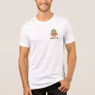 Funny Kawaii Succulent 'Succ It Up' Finger Heart Tri-Blend Shirt