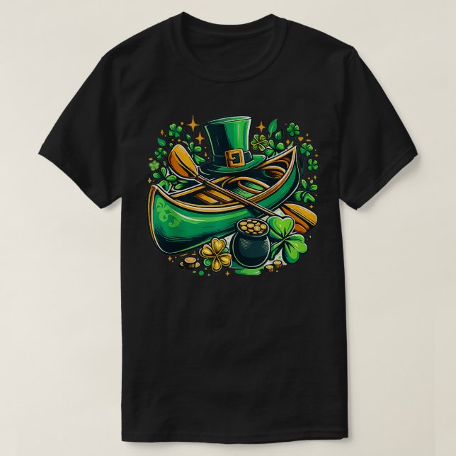Funny Kayak St Patricks Day Kayaking Kayaker Men W T-Shirt (Design vorne)