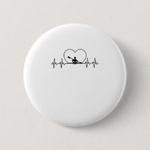 Funny Kayaking Design für Männer Frauen Paddelbo Button