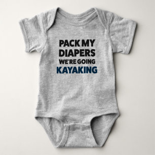 Funny Kayaking Jersey Bodysuit für Baby Baby Strampler