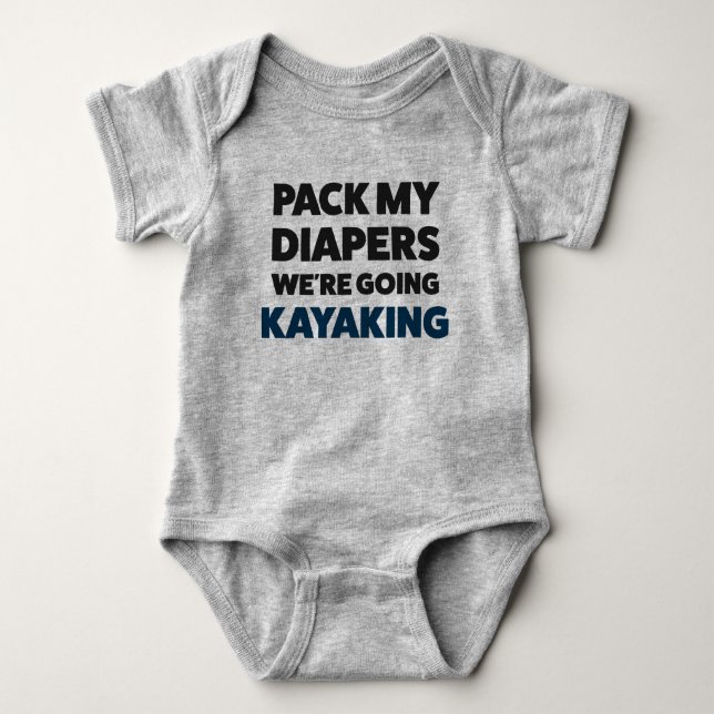Funny Kayaking Jersey Bodysuit für Baby Baby Strampler (Vorderseite)
