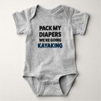 Funny Kayaking Jersey Bodysuit für Baby