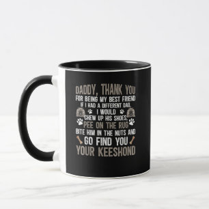 Funny Keeshond Hund für Keeshond Vater Tasse
