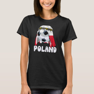 Funny Keffiyeh Ball Polen Fußball Fans Geschenke F T-Shirt