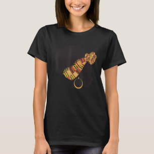 Funny Kente Cloth Head Wrap Gift For African Ameri T-Shirt