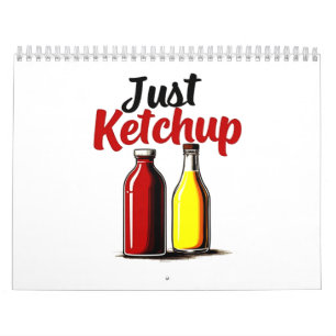 Funny Ketchup Bottle Grafik einfach Ketschup Kalender