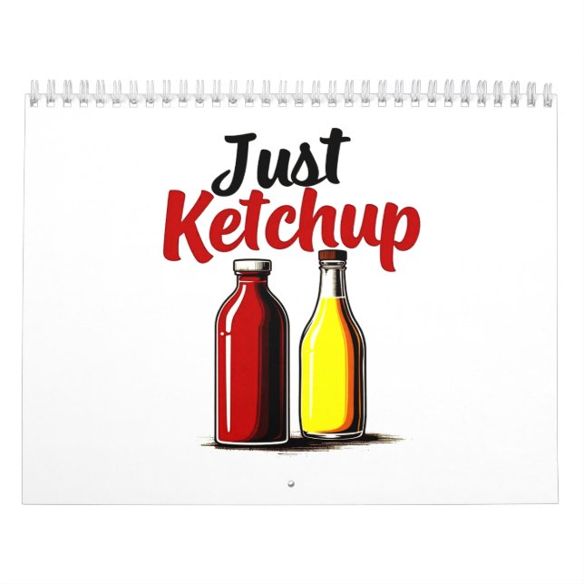 Funny Ketchup Bottle Grafik einfach Ketschup Kalender (Titelbild)