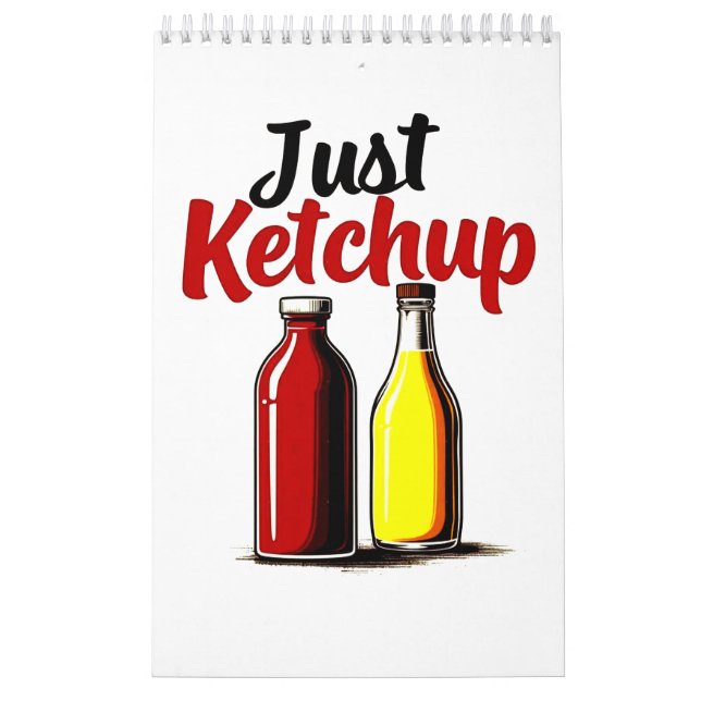 Funny Ketchup Bottle Grafik einfach Ketschup Kalender (Titelbild)