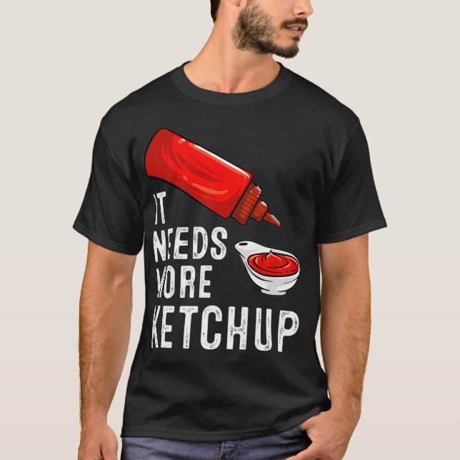 Funny Ketchup Lover Geschenk Männer Frauen Kinder  T-Shirt (Vorderseite)