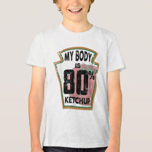 Funny Ketchup Lover Themed Tomato Sauce Feinschmec Tri-Blend Shirt