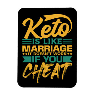Funny Keto Diät Cheat Zitat Magnet