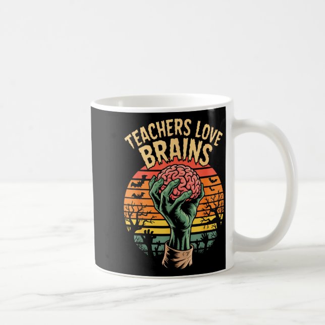 Funny Key Quote All Teachers Love Brains Cool Hall Kaffeetasse (Rechts)