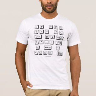Funny Keyboard Men T-Shirt