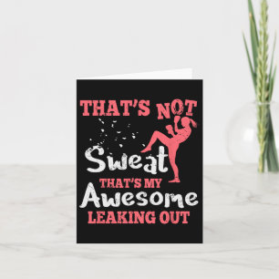 Funny Kick Boxing für Frauen - das ist kein Schwei Karte