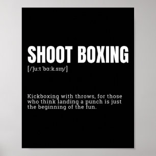 Funny Kickboxing-Enthusiasten Wörterbuch Definitio Poster